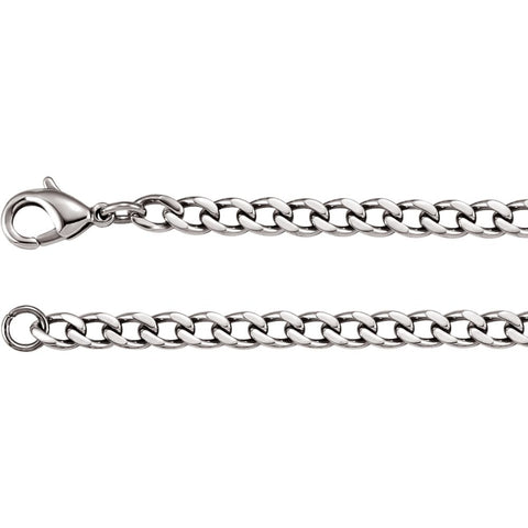 Stainless Steel 4.8mm Curb 28" Chain