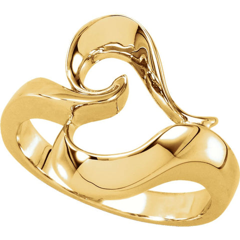 14k Yellow Gold Metal Fashion Ring, Size 7 14k Yellow Gold Metal Fashion Ring, Size 7