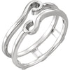 All Metal Ring Guard in 14K White Gold (Size 6)