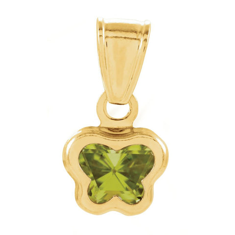 14k Yellow Gold August CZ Birthstone Pendant 14k Yellow Gold August CZ Birthstone Pendant