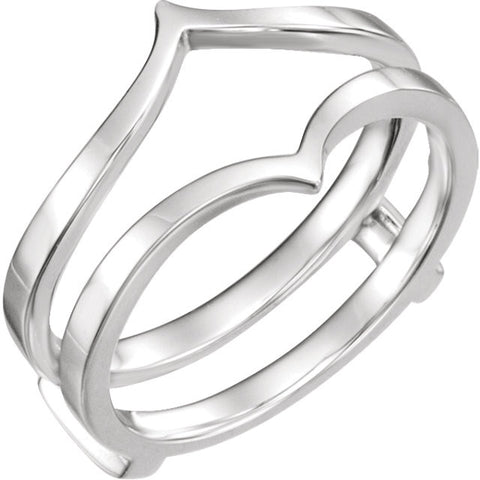 14k White Gold Ring Guard, Size 6 14k White Gold Ring Guard, Size 6