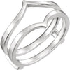 Ring Guard for Bridal Engagement Ring in 14K White Gold ( Size 6 ) Ring Guard for Bridal Engagement Ring in 14K White Gold ( Size 6 )