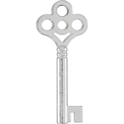 14k White Gold Key Charm 14k White Gold Key Charm