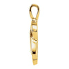 14k Yellow Gold 22x9mm Freeform Pendant 14k Yellow Gold 22x9mm Freeform Pendant