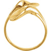 14k Yellow Gold Freeform Ring, Size 6 14k Yellow Gold Freeform Ring, Size 6