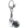 Sterling Silver Enamel Bowling Ball & Pins Charm Sterling Silver Enamel Bowling Ball & Pins Charm