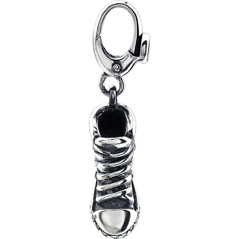 Sterling Silver High Top Sneaker Charm Sterling Silver High Top Sneaker Charm