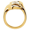 14k Yellow Gold Freeform Ring , Size 6 14k Yellow Gold Freeform Ring , Size 6