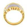 14K White & Yellow Gold Freeform Ring, Size 6 14K White & Yellow Gold Freeform Ring, Size 6