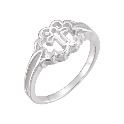 14k White Gold Chastity Ring® Size 6