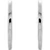14k White Gold 24mm Hinged Hoop Earrings 14k White Gold 24mm Hinged Hoop Earrings