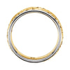 14K Yellow & White Hand-Engraved Band Size 7 14K Yellow & White Hand-Engraved Band Size 7