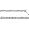 Sterling Silver 3mm Round Cubic Zirconia Bracelet Sterling Silver 3mm Round Cubic Zirconia Bracelet