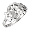 Initial Ring with Initial 'D' in 14k White Gold ( Size 6 ) Initial Ring with Initial 'D' in 14k White Gold ( Size 6 )