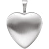 Sterling Silver Dove & Cross Heart Locket with Epoxy