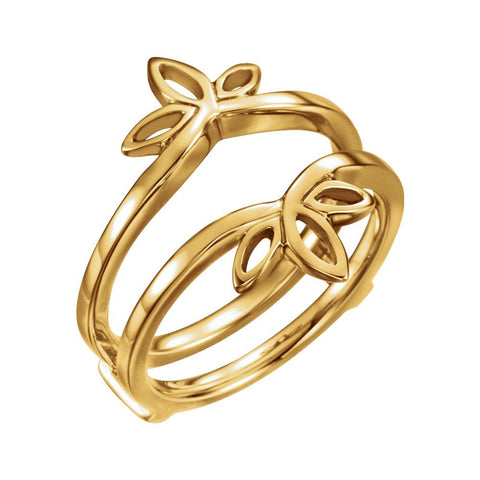 14k Yellow Gold Ring Guard , Size 6 14k Yellow Gold Ring Guard , Size 6