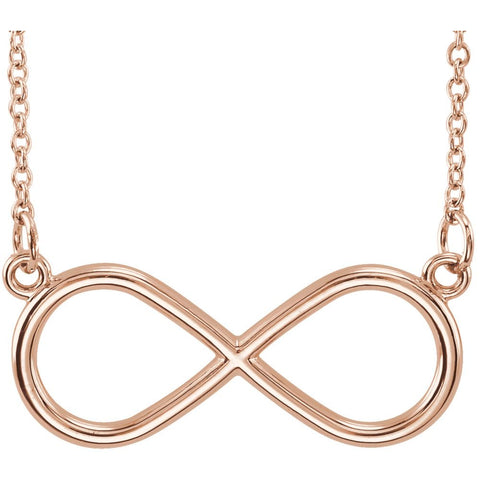 14k Rose Gold Infinity-Inspired 18" Necklace 14k Rose Gold Infinity-Inspired 18" Necklace