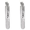 14k White Gold Diamond Cut Hoop Earrings 14k White Gold Diamond Cut Hoop Earrings