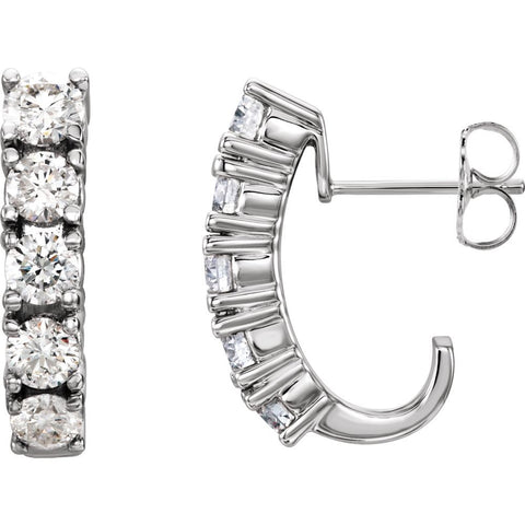 Diamond Hoop Earrings