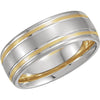 Comfort-Fit Men's Wedding Band Ring in 14k White and Yellow Gold ( Size 11.5 ) Comfort-Fit Men's Wedding Band Ring in 14k White and Yellow Gold ( Size 11.5 )