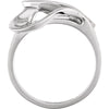 14k White Gold Freeform Ring, Size 6 14k White Gold Freeform Ring, Size 6