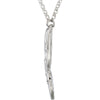 Sterling Silver Butterfly & Floral-Inspired Necklace or Center Sterling Silver Butterfly & Floral-Inspired Necklace or Center