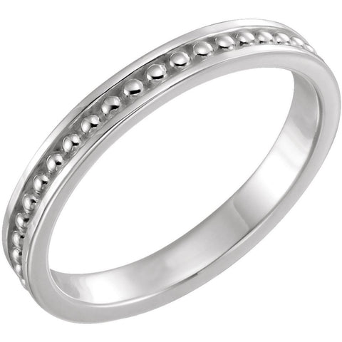 14k White Gold Stackable Ring, Size 7 14k White Gold Stackable Ring, Size 7