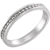 14K White Gold Stackable Ring (Size 6) 14K White Gold Stackable Ring (Size 6)
