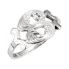 Initial 'S' Ring in 14k White Gold ( Size 6 ) Initial 'S' Ring in 14k White Gold ( Size 6 )