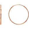20mm Endless Hoop Earrings in 14K Rose Gold 20mm Endless Hoop Earrings in 14K Rose Gold