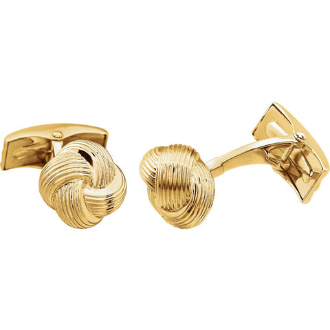 14k Yellow Gold Knot Cuff Links 14k Yellow Gold Knot Cuff Links