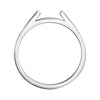 14k White Gold Band for 6mm Round Ring , Size 6