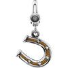 13.00x12.00 mm Horse Shoe Charm in Sterling Silver 13.00x12.00 mm Horse Shoe Charm in Sterling Silver