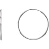 14K White Gold 20mm Endless Hoop Earrings 14K White Gold 20mm Endless Hoop Earrings