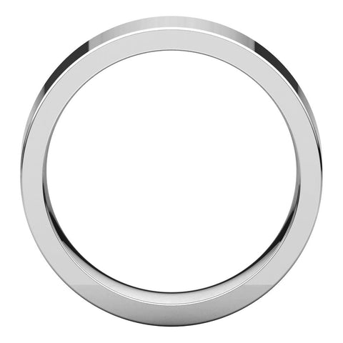 Continuum Sterling Silver 6mm Flat Comfort Fit Band, Size 7