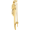 14k Yellow Gold Floral-Inspired Brooch 14k Yellow Gold Floral-Inspired Brooch