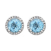 Sterling Silver Sky Blue Topaz & .01 CTW Diamond Earrings Sterling Silver Sky Blue Topaz & .01 CTW Diamond Earrings