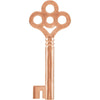 14k Rose Gold Key Charm 14k Rose Gold Key Charm