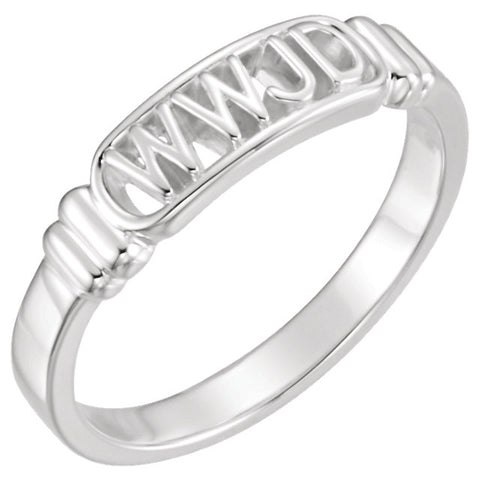 14k Yellow Gold What Would Jesus Do Ring, Size 7 14k Yellow Gold What Would Jesus Do Ring, Size 7