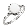 Sterling Silver Oval Signet Ring, Size 7 Sterling Silver Oval Signet Ring, Size 7