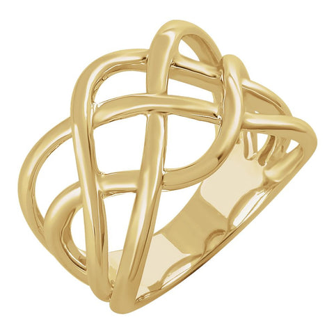 14k Yellow Gold Criss Cross Ring 14k Yellow Gold Criss Cross Ring