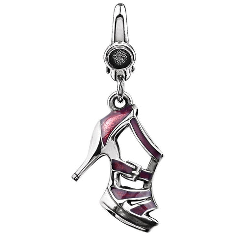 Sterling Silver High Heel Enameled Charm Sterling Silver High Heel Enameled Charm