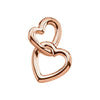 14k Yellow Gold Double Heart Pendant 14k Yellow Gold Double Heart Pendant