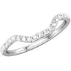 1/5 CTTW Wedding Band for Matching Engagement Ring in 14k White Gold ( Size 6 ) 1/5 CTTW Wedding Band for Matching Engagement Ring in 14k White Gold ( Size 6 )