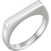 Metal Fashion Stackable Ring in 14k White Gold ( Size 6 ) Metal Fashion Stackable Ring in 14k White Gold ( Size 6 )