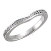 1/6 CTW Diamond Wedding Band for Matching Engagement Ring in 18k White Gold (Size 6 )
