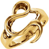 Metal Fashion Ring in 14k Yellow Gold ( Size 6 ) Metal Fashion Ring in 14k Yellow Gold ( Size 6 )