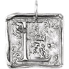 Sterling Silver Initial "E" Vintage Pendant
