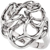 Metal Fashion Ring in 14K White Gold (Size 6) Metal Fashion Ring in 14K White Gold (Size 6)
