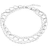 3 Strand 16-Inch Necklace With a 2-Inch Extension in Sterling Silver